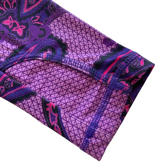 Athleta: Purple and Pink, Paisley, Athletic, long sleeve shirt,thumb hol… - Picture 10 of 16